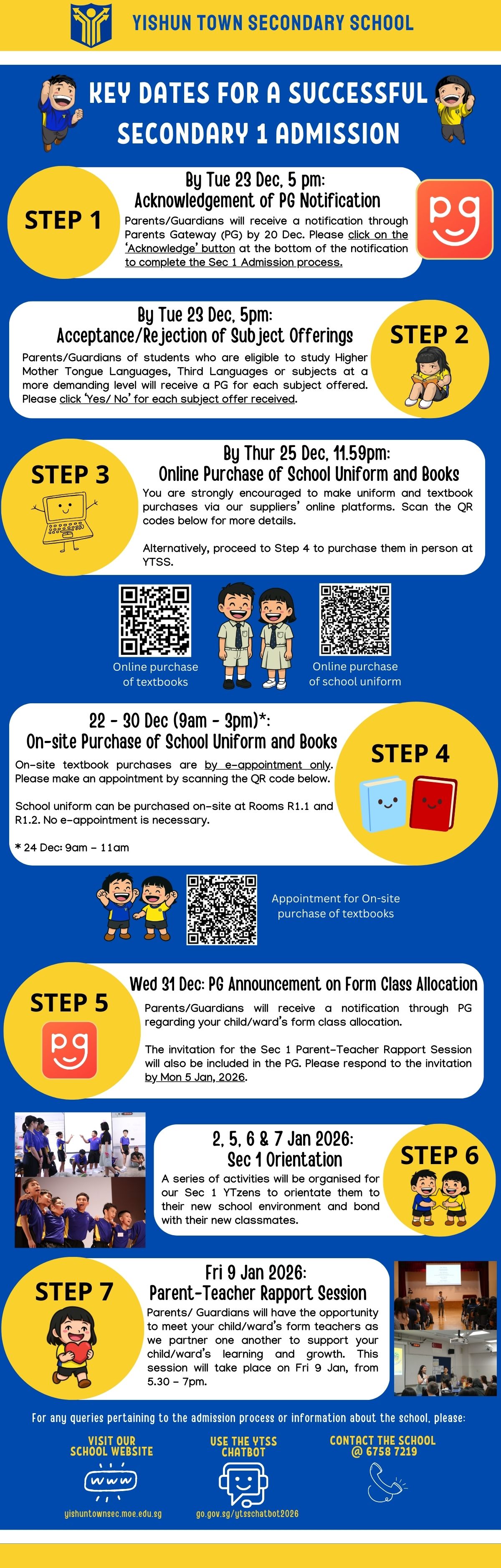 2026 Sec 1 Admission Infographic